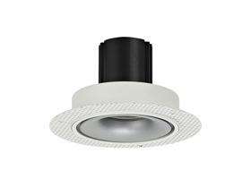 DM202085  Bolor T 9 Tridonic Powered 9W 2700K 770lm 36° CRI>90 LED Engine White/Silver Trimless Fixed Recessed Spotlight; IP20
